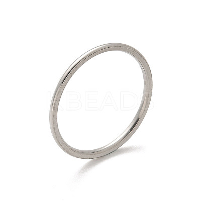 304 Stainless Steel Plain Band Rings STAS-I160-F-P-1