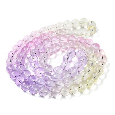 Baking Paint Transparent Glass Beads X1-DGLA-M001-10mm-02-1