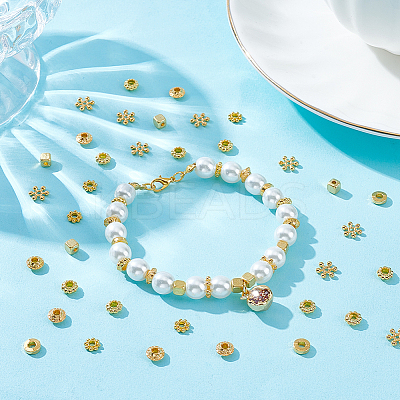 360Pcs 6 Styles Alloy Spacer Beads FIND-UN0007-01G-1