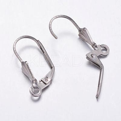 Tarnish Resistant 304 Stainless Steel Hoop Earrings STAS-K146-037-19.5mm-1