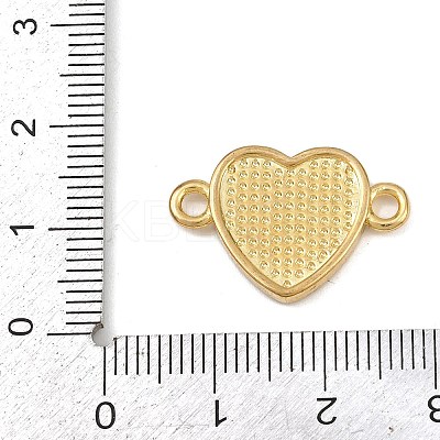 Brass Enamel Hug Me Heart Links Connector Charms KK-L251-08G-02-1