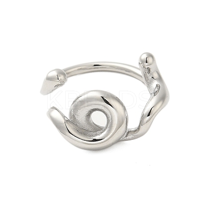 304 Stainless Steel Cuff Rings for Women RJEW-U013-09P-1