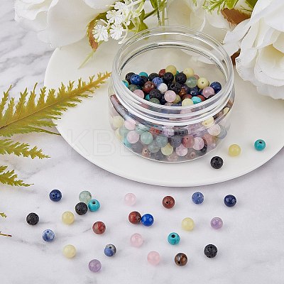 DIY Chakra Themed Stretch Bracelets Making Kits DIY-SC0012-73-1