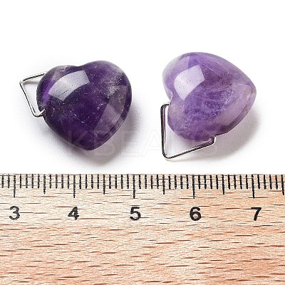 Natural Amethyst Pendants G-K371-02P-04-1