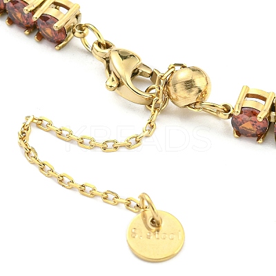 Rhinestone Bracelet BJEW-C049-01G-02-1