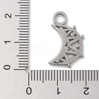 Anti-Tarnish 304 Stainless Steel Pendants STAS-D197-12P-1
