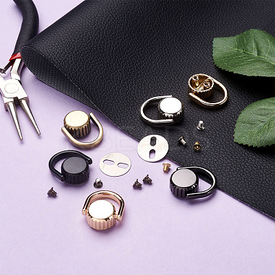 10 Sets 5 Colors Zinc Alloy Bag Lifting Ring FIND-GN0001-08-1