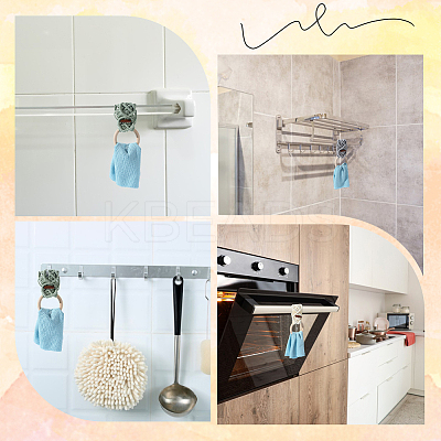 3Pcs 3 Colors Cotton Thread Weave Towel Rack AJEW-GF0011-75-1