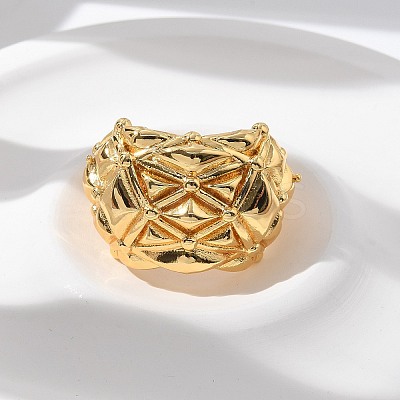 Brass Cuff Rings for Women RJEW-U041-04G-1