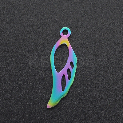 Ion Plating(IP) 201 Stainless Steel Pendants STAS-R111-JA547-1