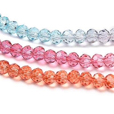 Transparent Painted Glass Beads Strands DGLA-A034-T3mm-A11-1