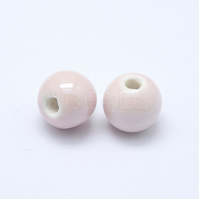 Glazed Porcelain Beads PORC-D001-12mm-24-1