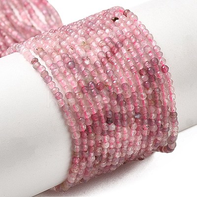 Natural Plum Blossom Tourmaline Beads Strands G-C266-A01-2mm-1