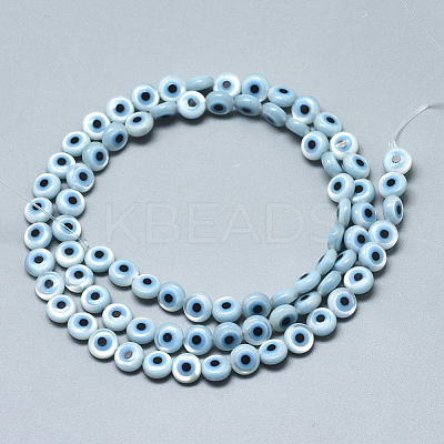 Natural White Shell Mother of Pearl Shell Beads X-SSHEL-N036-007-1