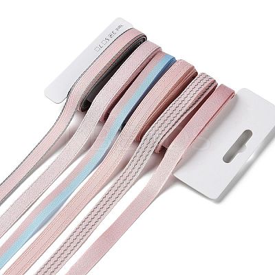 18 Yards 6 Styles Polyester Ribbon SRIB-Q022-D14-1