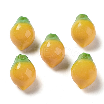 Fruit Opaque Resin Decoden Cabochons RESI-H156-01-05-1