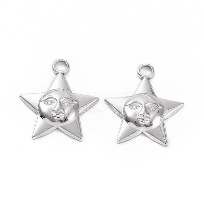 Non-Tarnish 304 Stainless Steel Pendants STAS-C003-14P-1