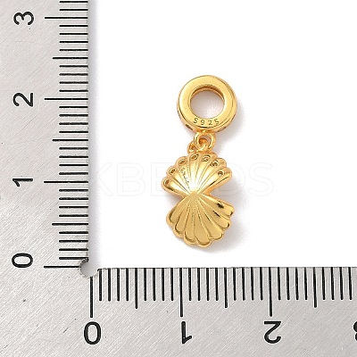 925 Sterling Silver Pave Clear Cubic Zirconia European Dangle Charms STER-G049-02G-1