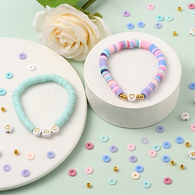 DIY Colorful Polymer Clay Beads Jewelry Making Kit DIY-FS0002-13-1