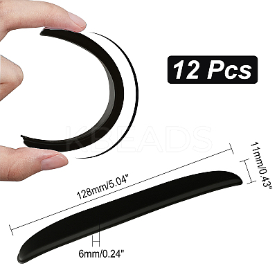 PVC Plastic Car Anti-Collision Strip Stickers AJEW-WH0258-208B-1