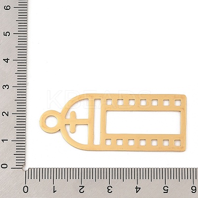 201 Stainless Steel Big Pendants STAS-Z109-13G-1