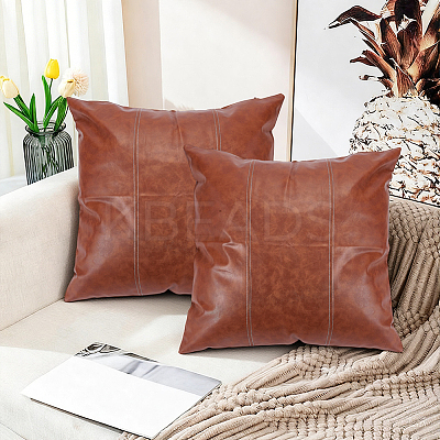 Square Imitation Leather Pillow Case AJEW-WH20006-406B-1