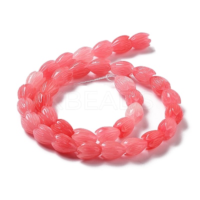 Synthetic Coral Beads Strands G-Q1007-01B-01-1