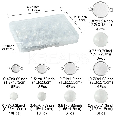 DIY Blank Dome Link Connector Making Kit DIY-FS0005-48-1