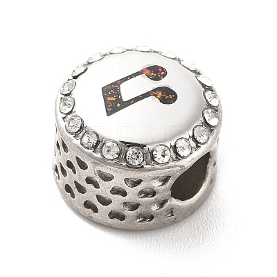 304 Stainless Steel European Beads STAS-D180-14P-1