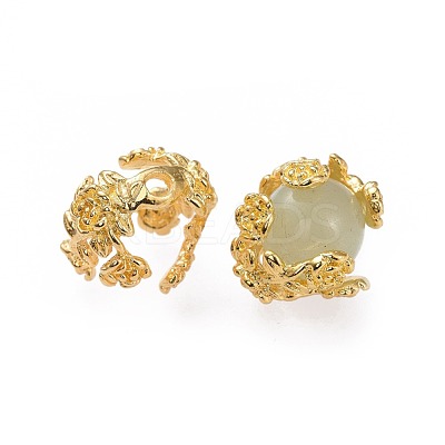 Brass Fancy Bead Caps PALLOY-G193-07G-1