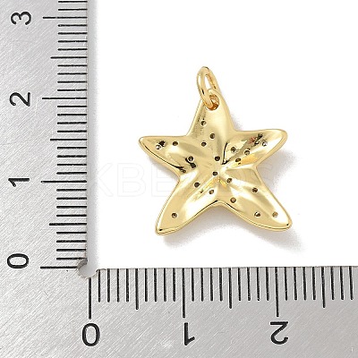 Brass Micro Pave Clear Cubic Zirconia Pendants KK-M300-08G-02-1