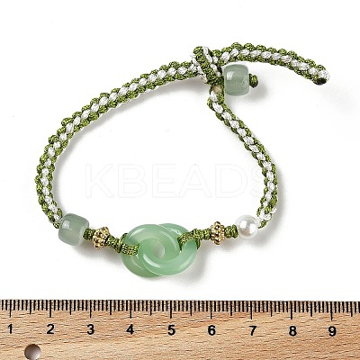 Resin Brainded Bead Bracelets LS-BJEW-L701-03-1