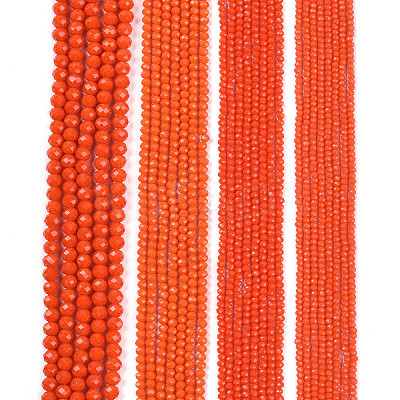 Opaque Solid Color Imitation Jade Glass Beads Strands LS-EGLA-A044-P6mm-D03-1
