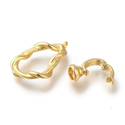 Brass Fold Over Clasps LS-KK-H480-18G-1
