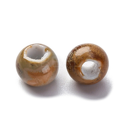 Bright Glazed Porcelain Beads PORC-D300-A18-1