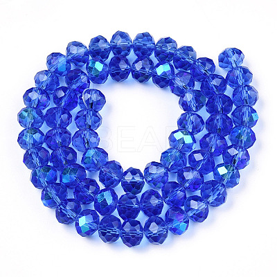 Electroplate Glass Beads Strands LS-EGLA-A034-T1mm-L26-1