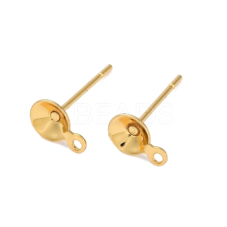 304 Stainless Steel Stud Earring Findings STAS-S151-01G-A-1