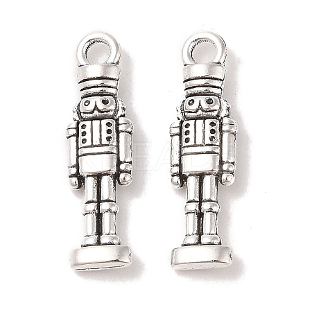 Tibetan Style Alloy Soldier Pendants TIBEP-GC160-AS-RS-1