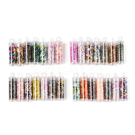 7 Bottles DIY Glass Seed Beads Sets DIY-N006-01A-1