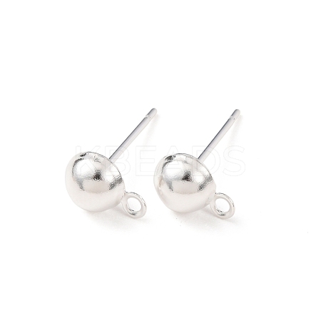 Brass Stud Earring Findings LS-KK-G604-01S-03-1