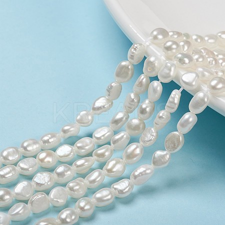 Natural Cultured Freshwater Pearl Beads Strands X-PEAR-S012-77A-1