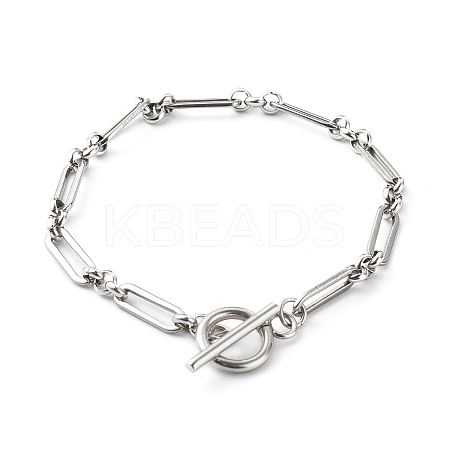 Non-Tarnish 304 Stainless Steel Figaro Chain Bracelets X-BJEW-JB06446-1