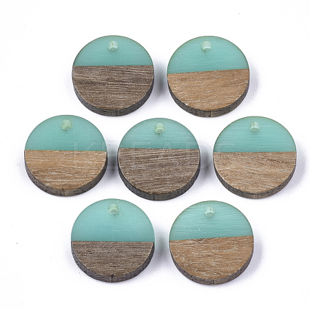Resin & Walnut Wood Pendants RESI-S358-02E-03-1