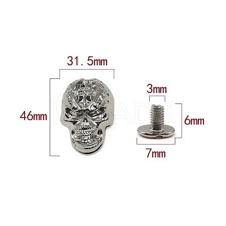 Zinc Alloy Decorative Buttons PW-WG6A501-07-1