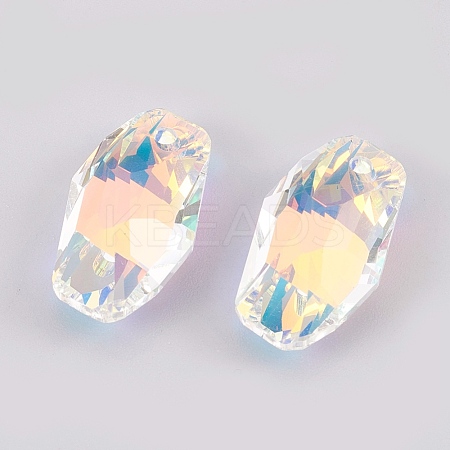 K9 Glass Rhinestone Pendants GLAA-K034-C02-A-1