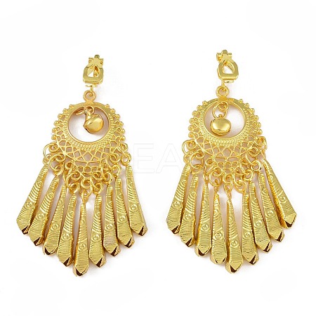 Bohemia Zinc Alloy Clip-on Earrings EJEW-C089-01B-G-1