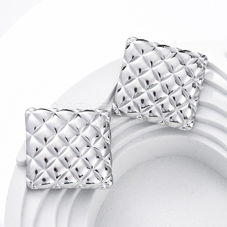 304 Stainless Steel Stud Earrings for Women LS-EJEW-K306-08P-1