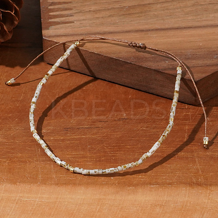 Bohemian Style Adjustable Glass Seed Bead Braided Bracelets TK4495-1