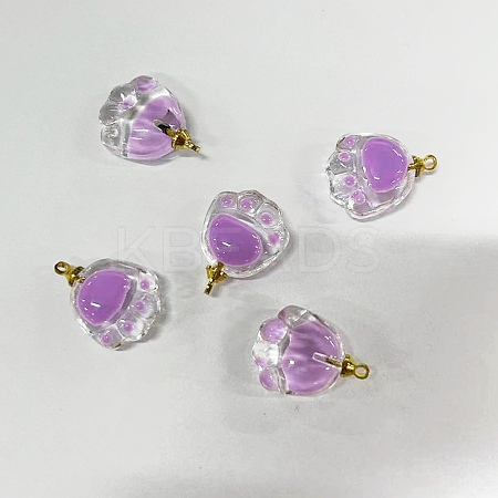 Transparent Glass Pendants FIND-WH0191-21-1