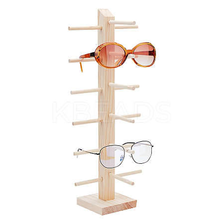 Wooden Eyeglasses Display Stands ODIS-WH0043-16A-1